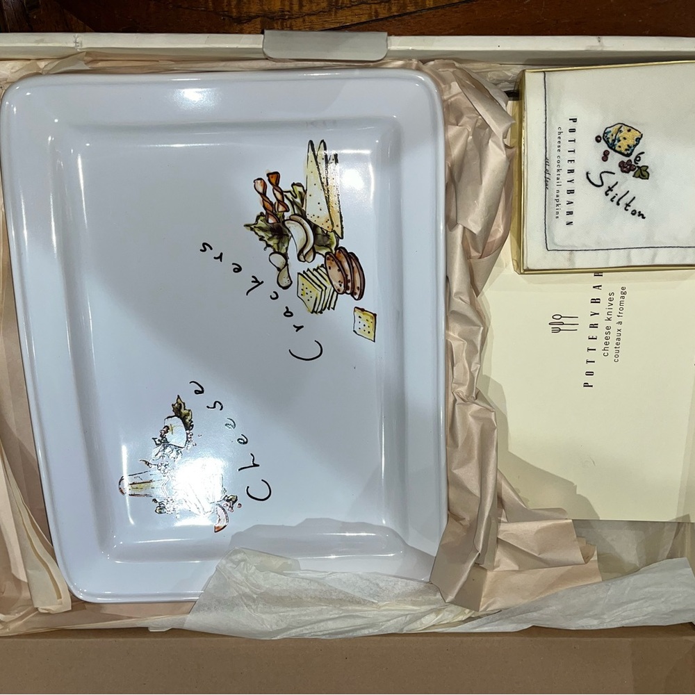 Pottery Barn Cheese Serving Set